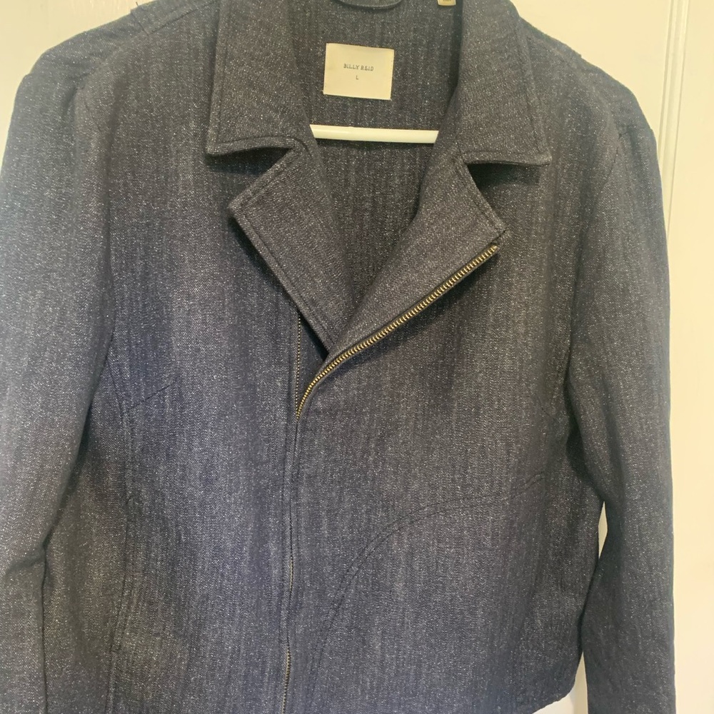 Billy Reid Women’s Denim Moto Jacket